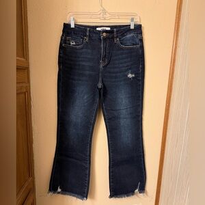 Mica Dark Blue Flare High Rise Women's Jeans